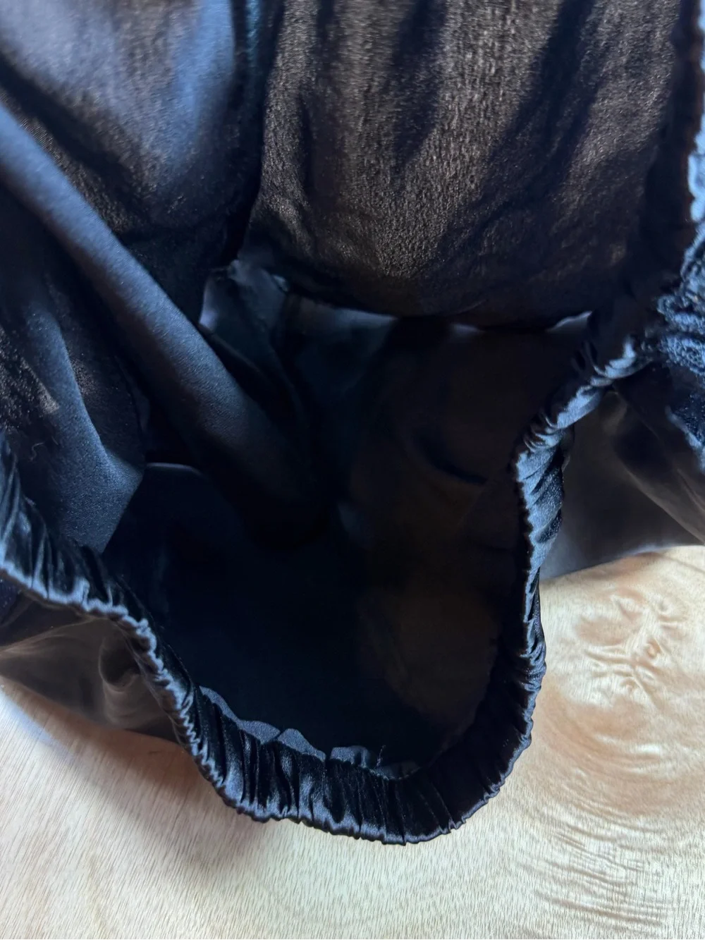 Boohoo Black Satin Lace-Panel Sleep Shorts - Picture 5 of 9